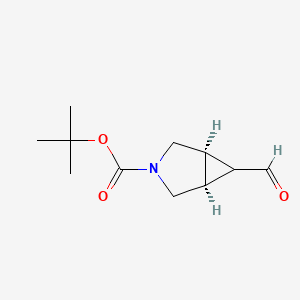 molecular formula C11H17NO3 B1442588 Tert-butyl exo-6-formyl-3-azabicyclo[3.1.0]hexane-3-carboxylate CAS No. 419572-19-3