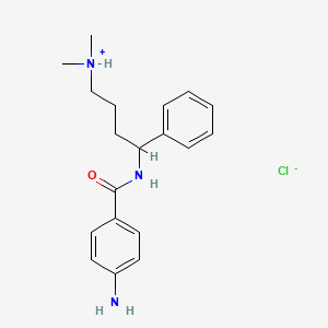 p-Amino-N-(alpha-(3-(dimethylamino)propyl)benzyl)benzamide hydrochloride