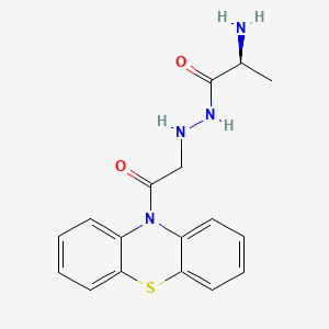 L-Alanine, 2-(2-oxo-2-(10H-phenothiazin-10-YL)ethyl)hydrazide