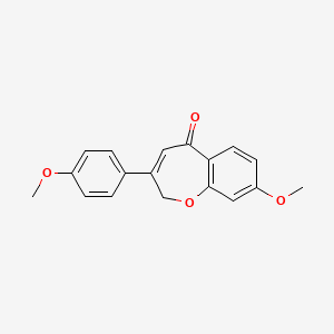 8-Methoxy-3-(4-methoxyphenyl)-1-benzoxepin-5(2H)-one