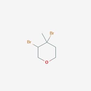 3,4-Dibromo-4-methyloxane