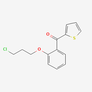 [2-(3-Chloropropoxy)phenyl](thiophen-2-yl)methanone