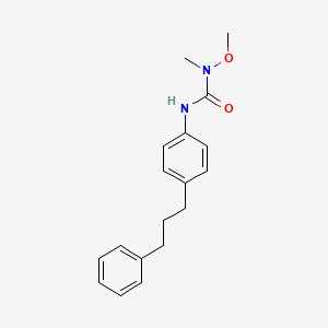 N-Methoxy-N-methyl-N'-[4-(3-phenylpropyl)phenyl]urea