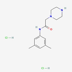 molecular formula C14H23Cl2N3O B1442620 N-(3,5-二甲苯基)-2-哌嗪-1-基乙酰胺二盐酸盐 CAS No. 1257856-44-2