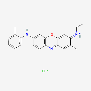 Phenoxazin-5-ium, 3-(ethylamino)-2-methyl-7-((2-methylphenyl)amino)-, chloride