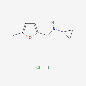molecular formula C9H14ClNO B1442623 N-[(5-甲基-2-呋喃基)甲基]环丙胺盐酸盐 CAS No. 1332530-98-9