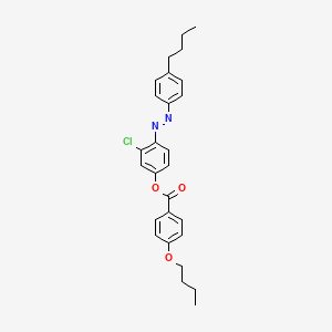 4-[(E)-(4-Butylphenyl)diazenyl]-3-chlorophenyl 4-butoxybenzoate