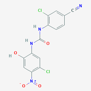 N-(2-Chloro-4-cyanophenyl)-N'-(5-chloro-2-hydroxy-4-nitrophenyl)urea