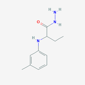 molecular formula C11H17N3O B1442624 2-[(3-甲基苯基)氨基]丁酰肼 CAS No. 1306738-21-5