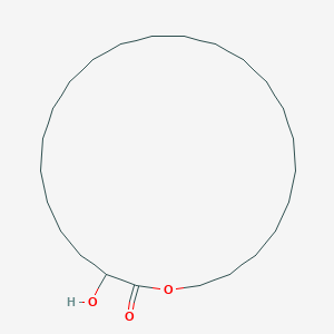 molecular formula C24H46O3 B14426273 3-Hydroxy-1-oxacyclopentacosan-2-one CAS No. 81155-70-6