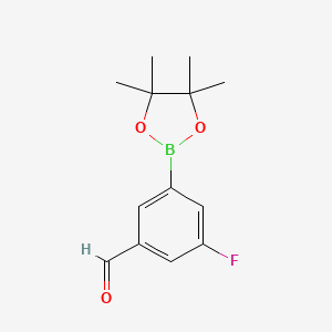 B1442628 3-Fluoro-5-(4,4,5,5-tetramethyl-1,3,2-dioxaborolan-2-YL)benzaldehyde CAS No. 1112209-24-1