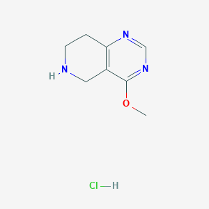 molecular formula C8H12ClN3O B1442629 4-甲氧基-5,6,7,8-四氢吡啶并[4,3-d]嘧啶盐酸盐 CAS No. 1187830-54-1