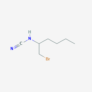 (1-Bromohexan-2-yl)cyanamide