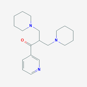 3-(Piperidin-1-yl)-2-[(piperidin-1-yl)methyl]-1-(pyridin-3-yl)propan-1-one