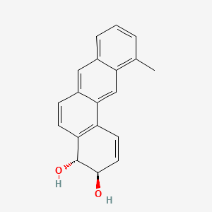 Benz(a)anthracene-3,4-diol, 3,4-dihydro-11-methyl-, (3R-trans)-