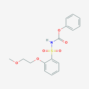 Phenyl [2-(2-methoxyethoxy)benzene-1-sulfonyl]carbamate