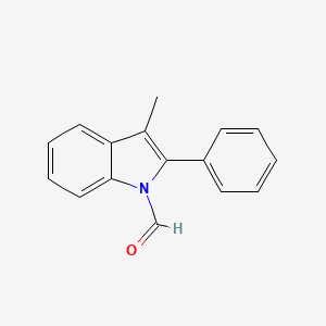 molecular formula C16H13NO B14426392 3-Methyl-2-phenyl-1H-indole-1-carbaldehyde CAS No. 83824-10-6