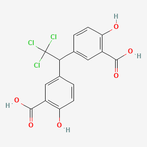 Benzoic acid, 3,3'-(2,2,2-trichloroethylidene)bis[6-hydroxy-