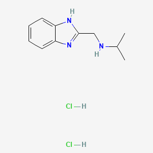 molecular formula C11H17Cl2N3 B1442650 N-(1H-benzimidazol-2-ylmethyl)propan-2-amine dihydrochloride CAS No. 1332531-04-0
