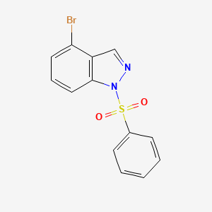 molecular formula C13H9BrN2O2S B1442655 4-Bromo-1-(phenylsulfonyl)-1H-indazole CAS No. 1001415-32-2