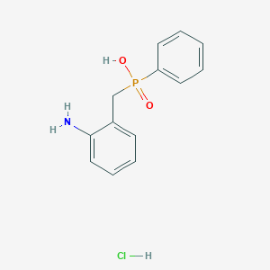 (2-Aminophenyl)methyl-phenylphosphinic acid;hydrochloride