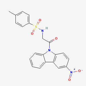 4-Methyl-N-[2-(3-nitro-9H-carbazol-9-YL)-2-oxoethyl]benzene-1-sulfonamide