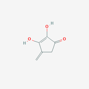 molecular formula C6H6O3 B14426644 2,3-Dihydroxy-4-methylidenecyclopent-2-en-1-one CAS No. 83840-90-8