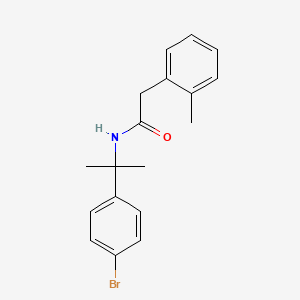 molecular formula C18H20BrNO B14426656 N-[2-(4-Bromophenyl)propan-2-yl]-2-(2-methylphenyl)acetamide CAS No. 80488-13-7