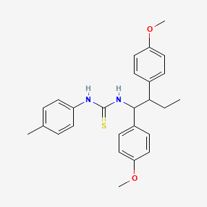 1-[1,2-Bis(4-methoxyphenyl)butyl]-3-(4-methylphenyl)thiourea