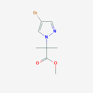 molecular formula C8H11BrN2O2 B1442677 2-(4-溴-1H-吡唑-1-基)-2-甲基丙酸甲酯 CAS No. 877401-10-0