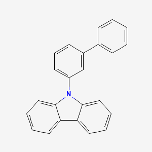 molecular formula C24H17N B1442678 9-([1,1'-联苯基]-3-基)-9H-咔唑 CAS No. 1221237-87-1
