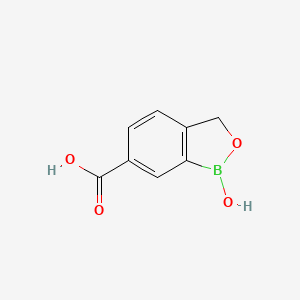 molecular formula C8H7BO4 B1442681 1-羟基-1,3-二氢-2,1-苯并恶硼杂卓-6-羧酸 CAS No. 1221343-14-1