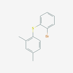 molecular formula C14H13BrS B1442684 (2-溴苯基)(2,4-二甲基苯基)硫烷 CAS No. 960203-41-2