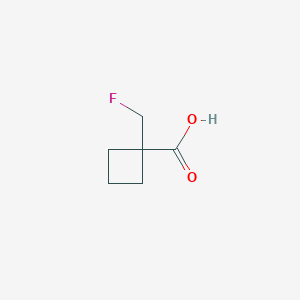 molecular formula C6H9FO2 B1442686 1-(氟甲基)环丁烷-1-羧酸 CAS No. 1553867-84-7