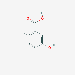 molecular formula C8H7FO3 B1442689 2-氟-5-羟基-4-甲基苯甲酸 CAS No. 870221-14-0