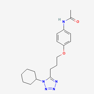 N-{4-[3-(1-Cyclohexyl-1H-tetrazol-5-yl)propoxy]phenyl}acetamide