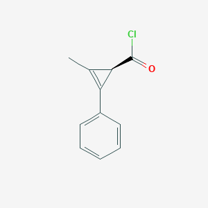 (1R)-2-Methyl-3-phenylcycloprop-2-ene-1-carbonyl chloride