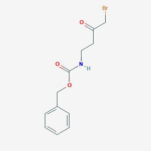 molecular formula C12H14BrNO3 B14426990 (4-Bromo-3-oxo-butyl)-carbamic acid benzyl ester 