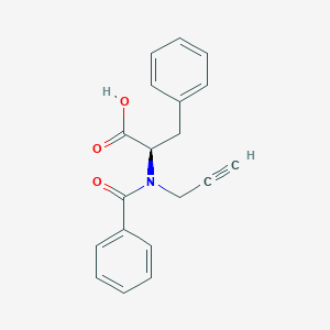 molecular formula C19H17NO3 B14427003 N-Benzoyl-N-prop-2-yn-1-yl-D-phenylalanine CAS No. 84691-39-4