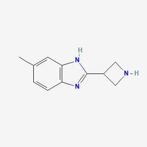 molecular formula C11H13N3 B1442701 2-氮杂环丁-3-基-5-甲基-1H-苯并咪唑 CAS No. 1350356-34-1