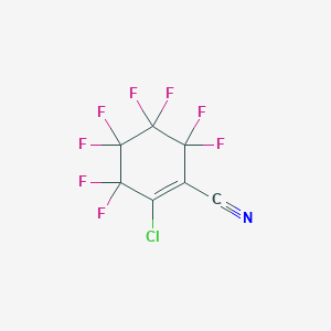 2-Chloro-3,3,4,4,5,5,6,6-octafluorocyclohex-1-ene-1-carbonitrile