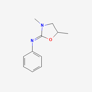 (2Z)-3,5-Dimethyl-N-phenyl-1,3-oxazolidin-2-imine