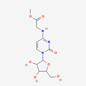 Methyl 2-[[1-[3,4-dihydroxy-5-(hydroxymethyl)oxolan-2-yl]-2-oxopyrimidin-4-yl]amino]acetate