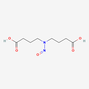 molecular formula C8H14N2O5 B14427038 Butanoic acid, 4-(3-carboxypropylnitrosoamino)- CAS No. 79448-01-4