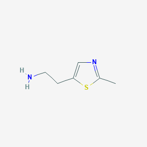 molecular formula C6H10N2S B1442704 2-(2-甲基-1,3-噻唑-5-基)乙胺 CAS No. 1206982-33-3