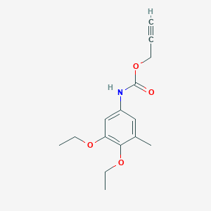 molecular formula C15H19NO4 B14427046 Prop-2-yn-1-yl (3,4-diethoxy-5-methylphenyl)carbamate CAS No. 84971-92-6