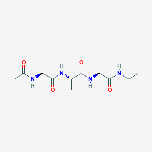 molecular formula C13H24N4O4 B14427063 N-Acetyl-l-alanyl-l-alanyl-l-alanine ethylamide CAS No. 83808-32-6