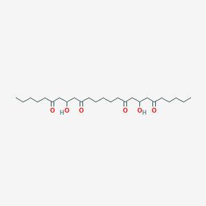 molecular formula C25H44O6 B14427130 8,18-Dihydroxypentacosane-6,10,16,20-tetrone CAS No. 83662-93-5