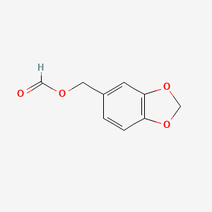 molecular formula C9H8O4 B14427137 1,3-Benzodioxole-5-methanol, formate CAS No. 85262-96-0