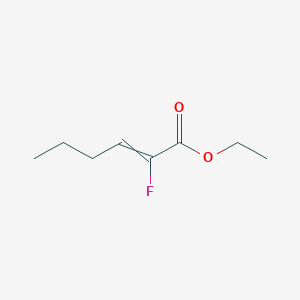 molecular formula C8H13FO2 B14427162 Ethyl 2-fluorohex-2-enoate CAS No. 79695-40-2